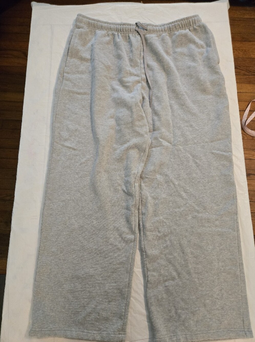 Lands' End Fleece Lined Sweatpants XL 18 Gray High Rise